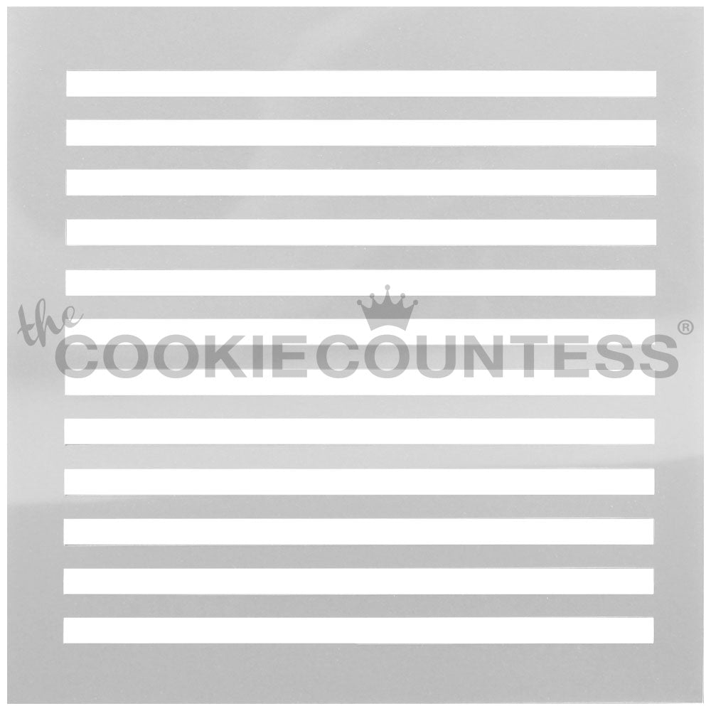 Narrow Stripes Cake & Cookie Stencil