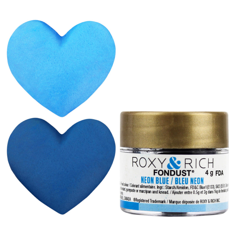 Neon Blue Fondust Food Coloring Powder - Roxy & Rich