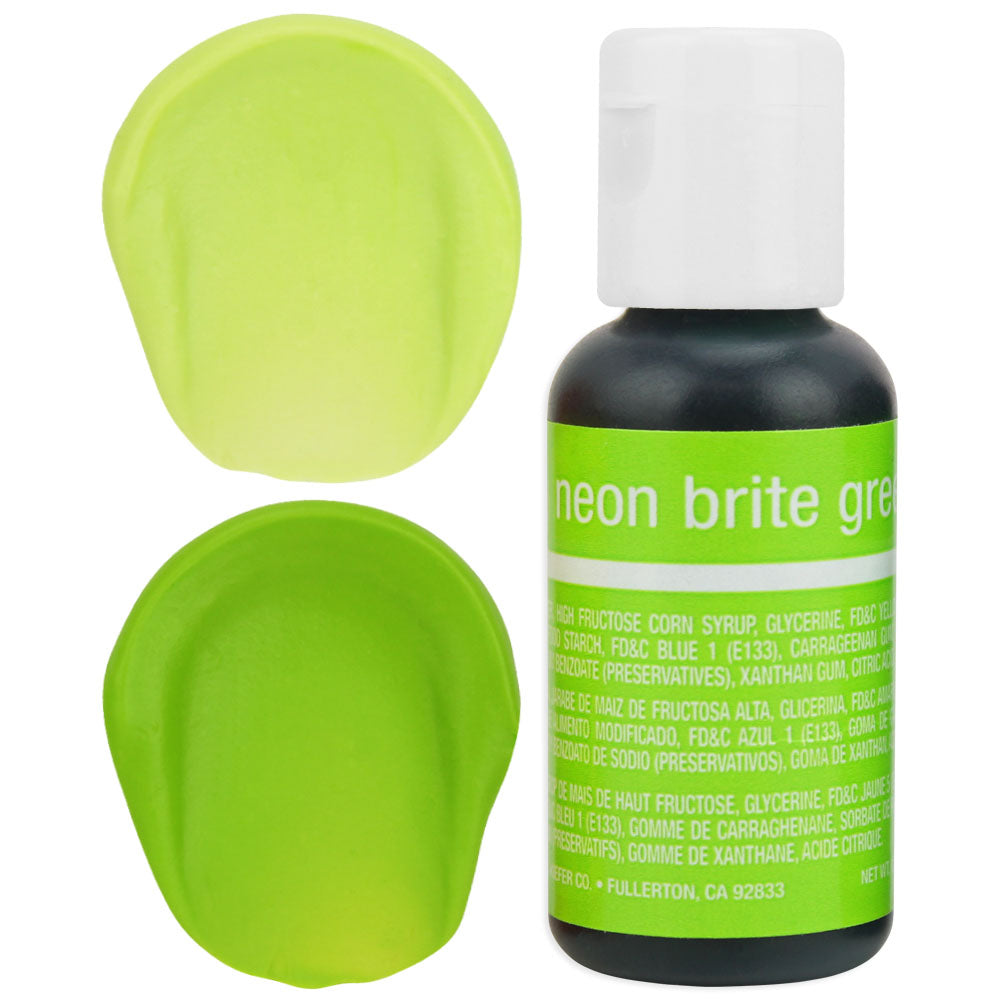 Neon Green Chefmaster Gel Food Coloring