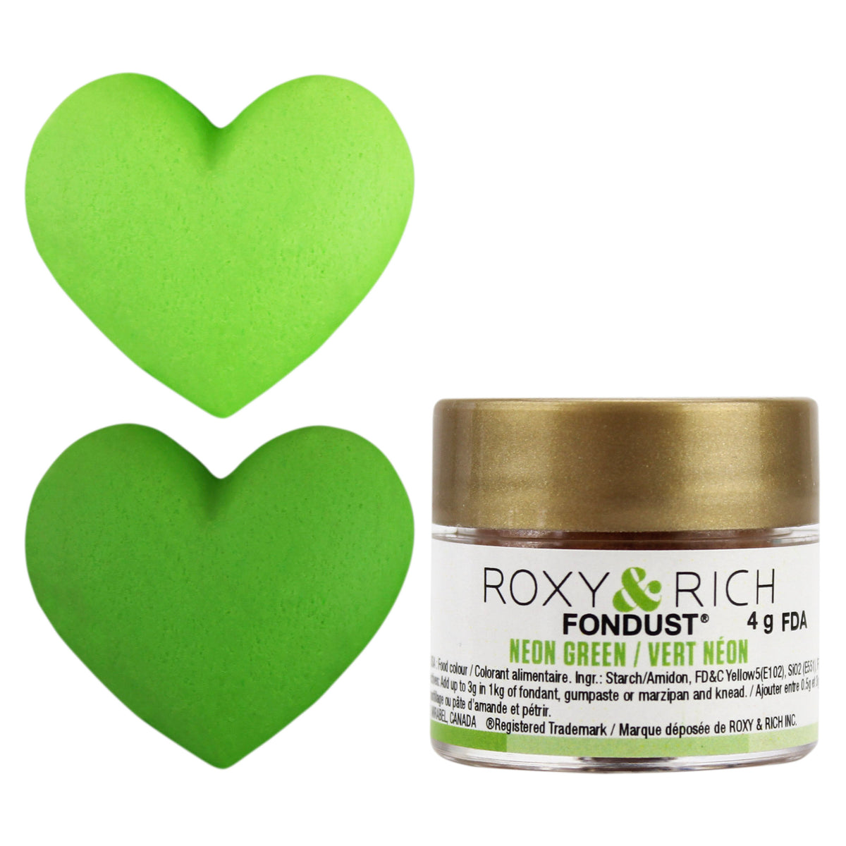 Neon Green Fondust Food Coloring Powder - Roxy & Rich