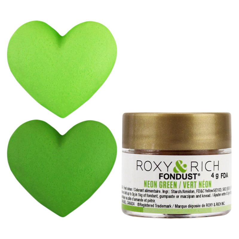 Neon Green Fondust Food Coloring Powder - Roxy & Rich