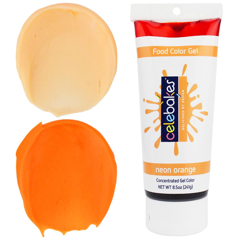 Neon Orange Gel Food Coloring - Celebakes 8.5 OZ