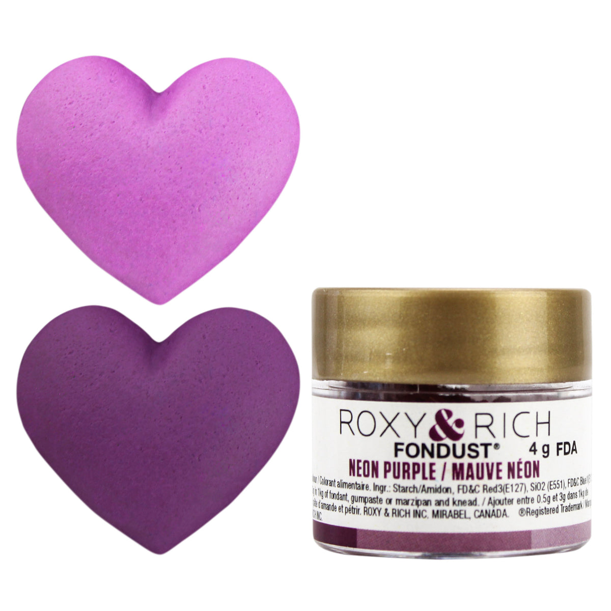 Neon Purple Fondust Food Coloring Powder - Roxy & Rich