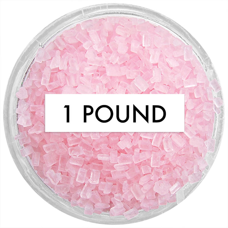 Pastel Pink Chunky Sugar 1 LB