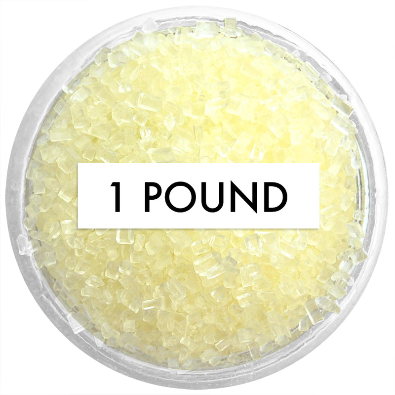 Pastel Yellow Chunky Sugar 1 LB