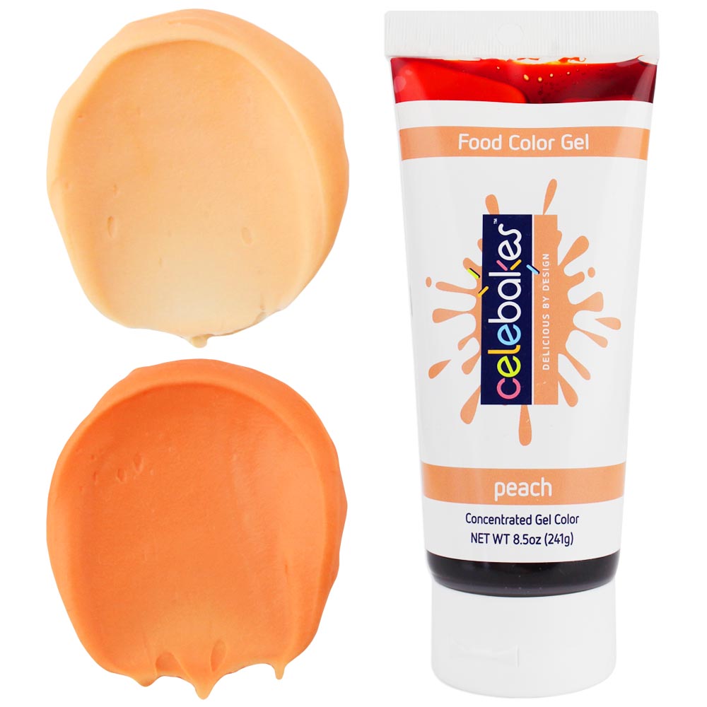 Peach Gel Food Coloring - Celebakes 8.5 OZ