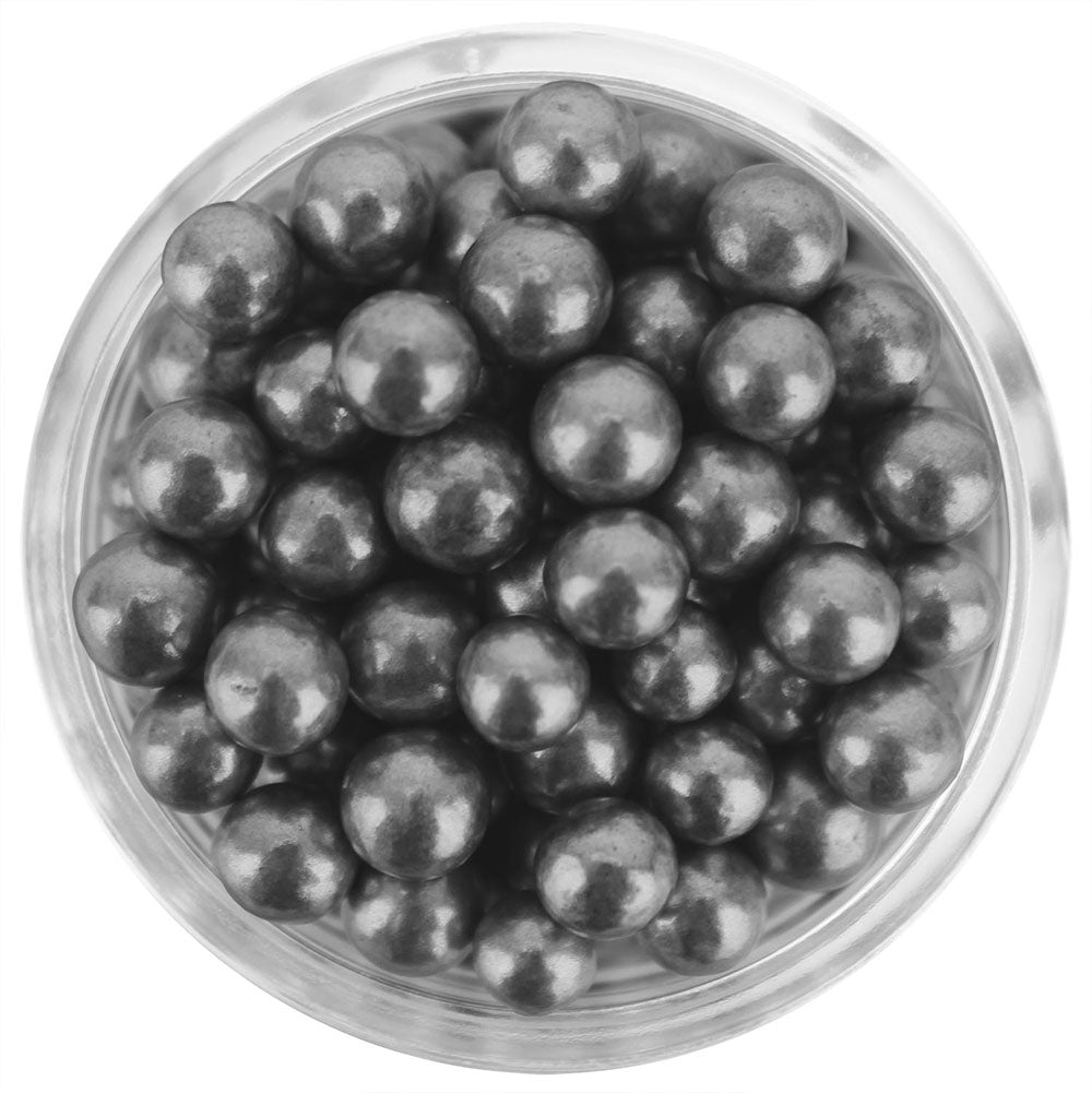 Pearly Black Sugar Pearls 5-6MM