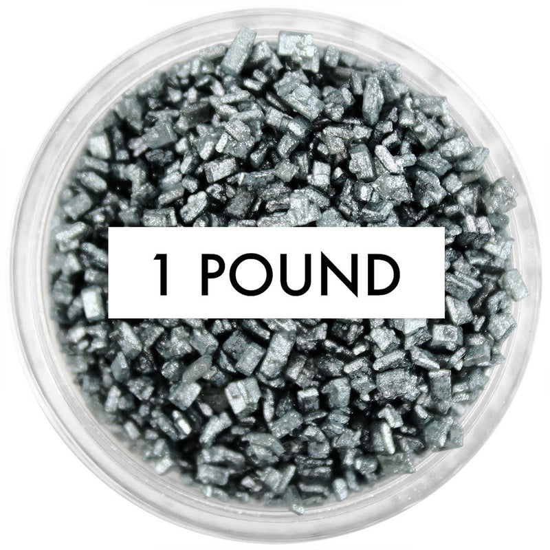 Pearly Charcoal Black Chunky Sugar 1 LB