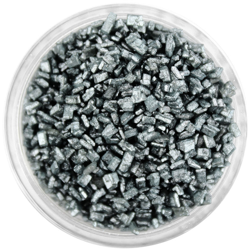 Pearly Charcoal Black Chunky Sugar