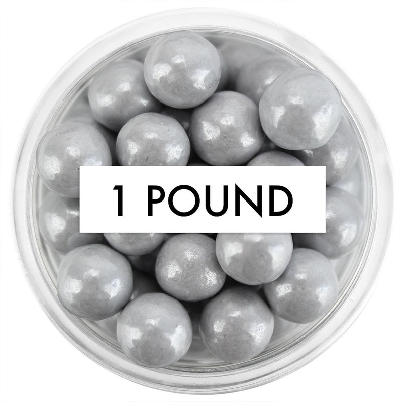 Pearly Gray Sugar Pearls 7MM 1 LB