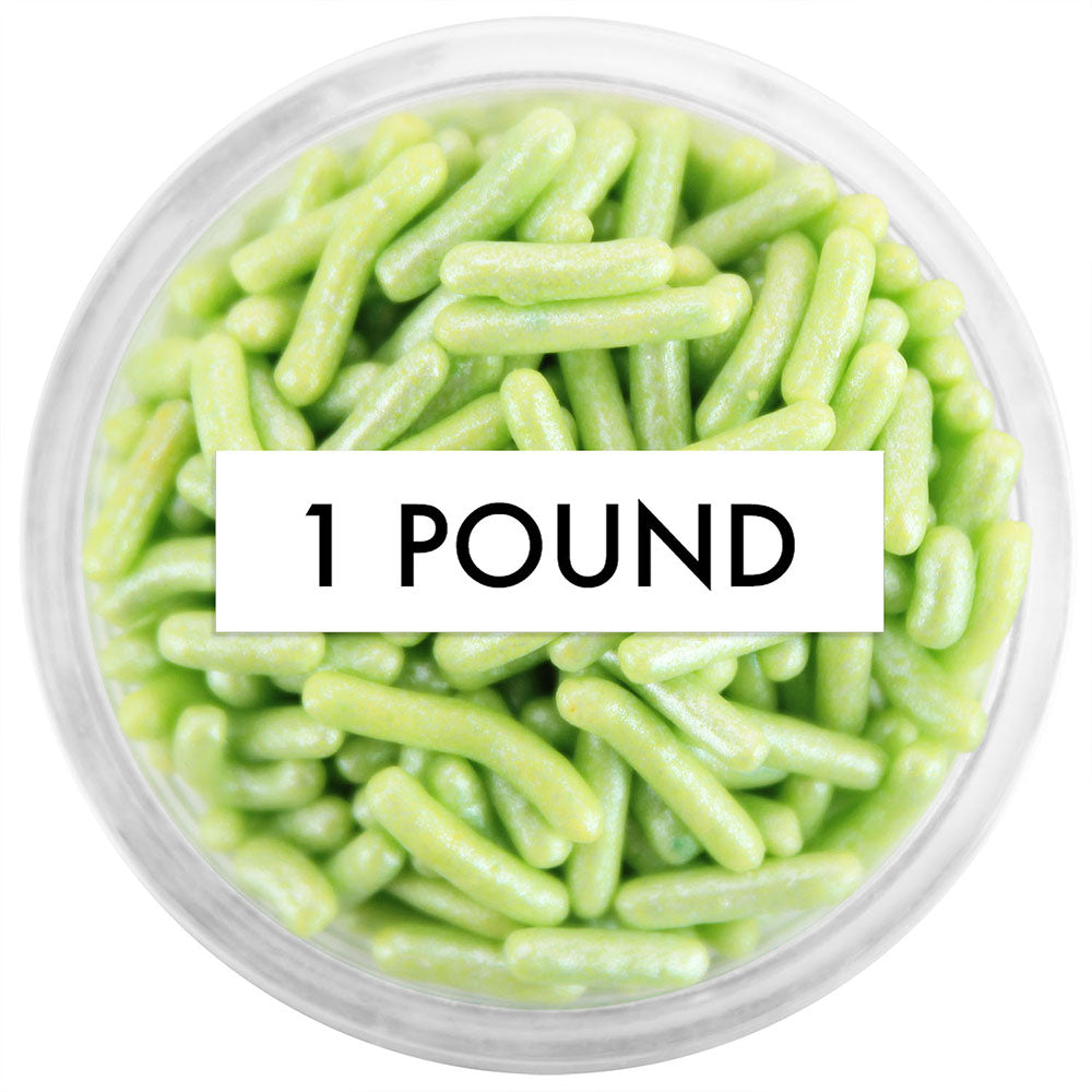Pearly Green Jimmies 1 LB