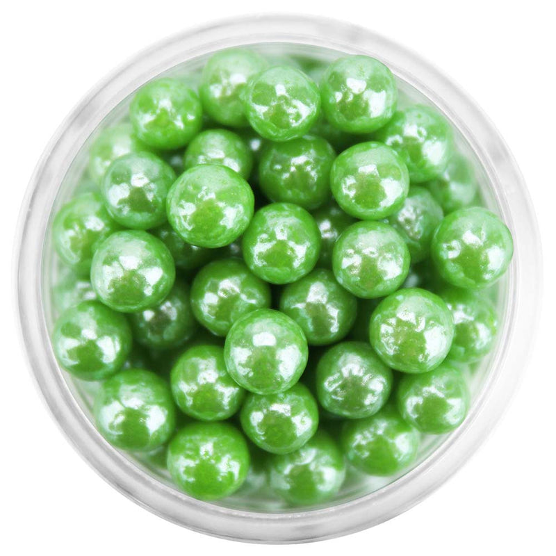 Pearly Green Sugar Pearls 5-6MM