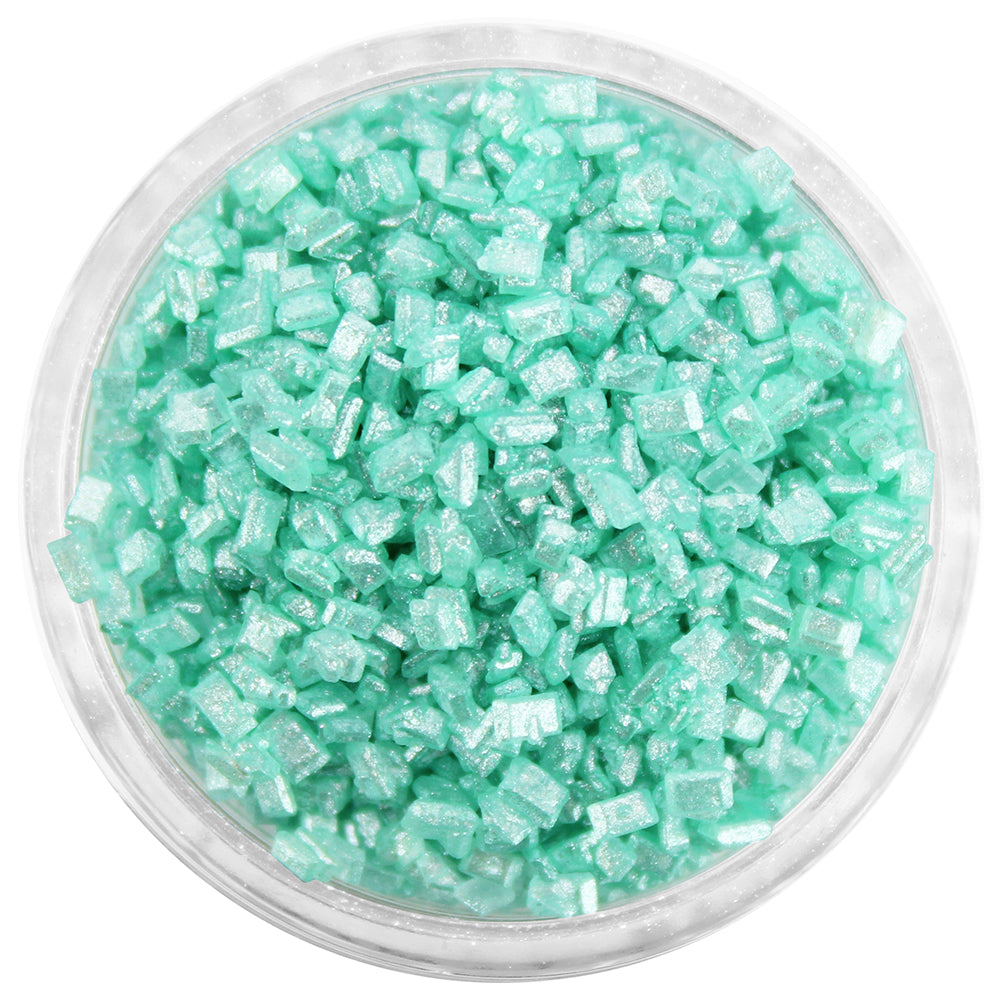 Pearly Mint Green Chunky Sugar