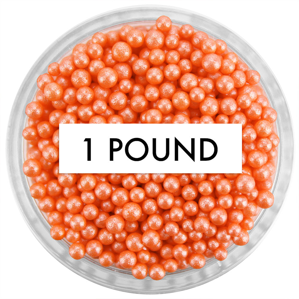 Pearly Orange Non-Pareils 1 LB