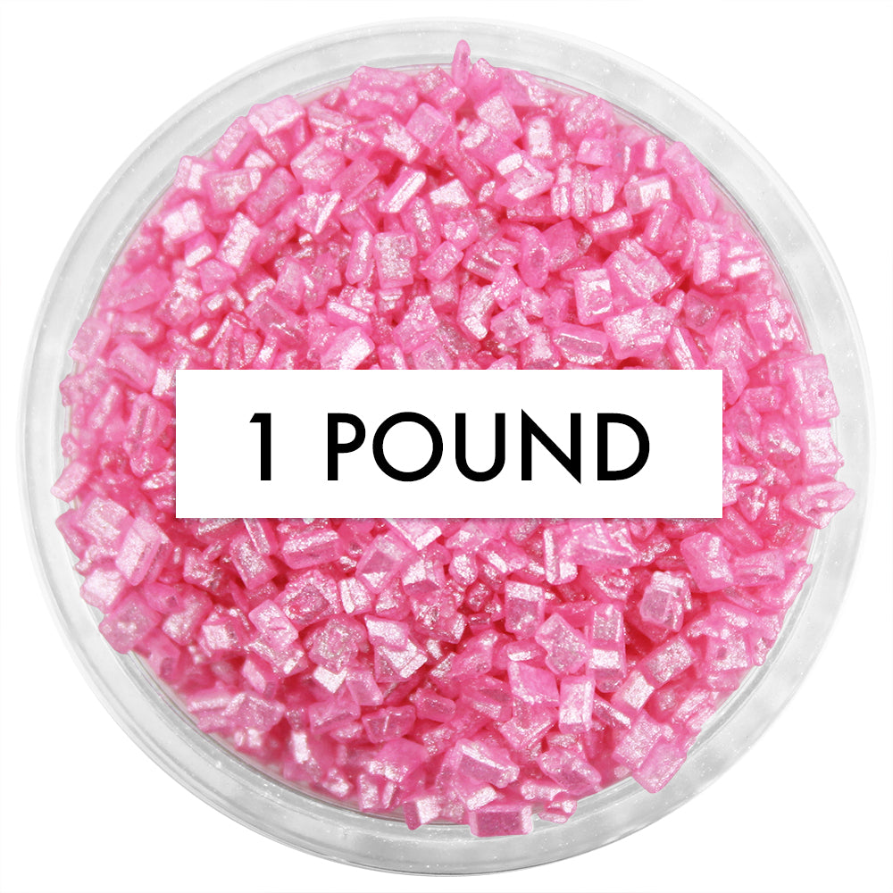Pearly Pink Chunky Sugar 1 LB