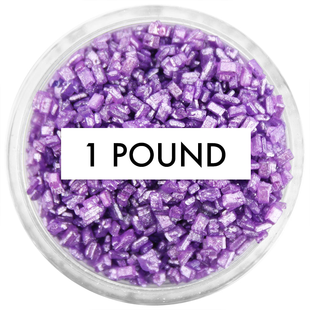 Pearly Purple Chunky Sugar 1 LB