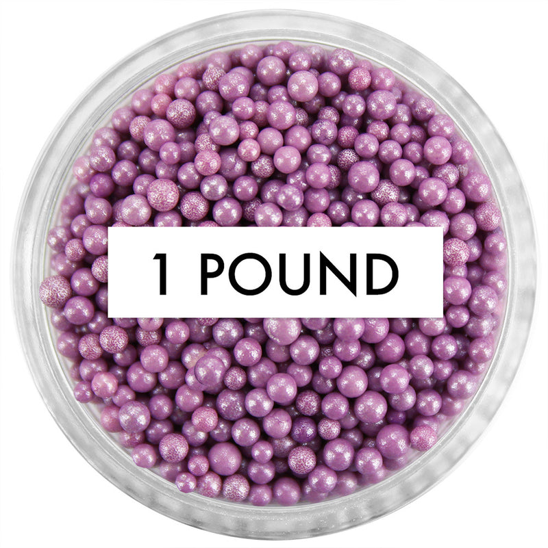 Pearly Lavender Non-Pareils 1 LB
