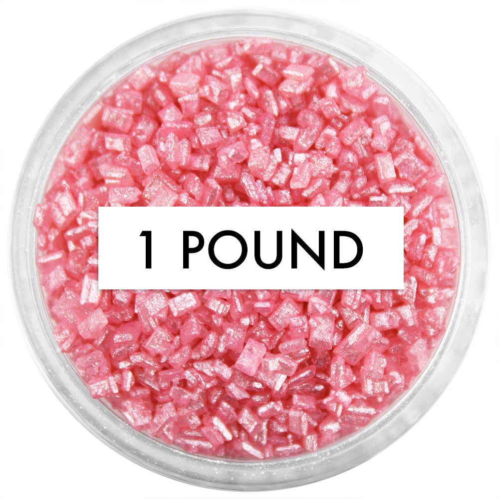 Pearly Rose Red Chunky Sugar 1 LB