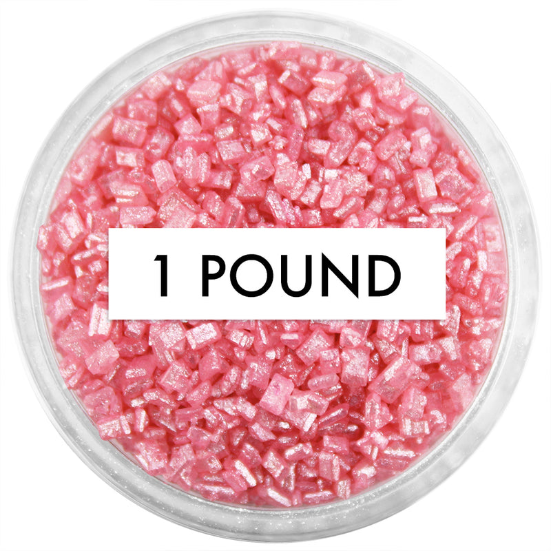 Pearly Rose Red Chunky Sugar 1 LB