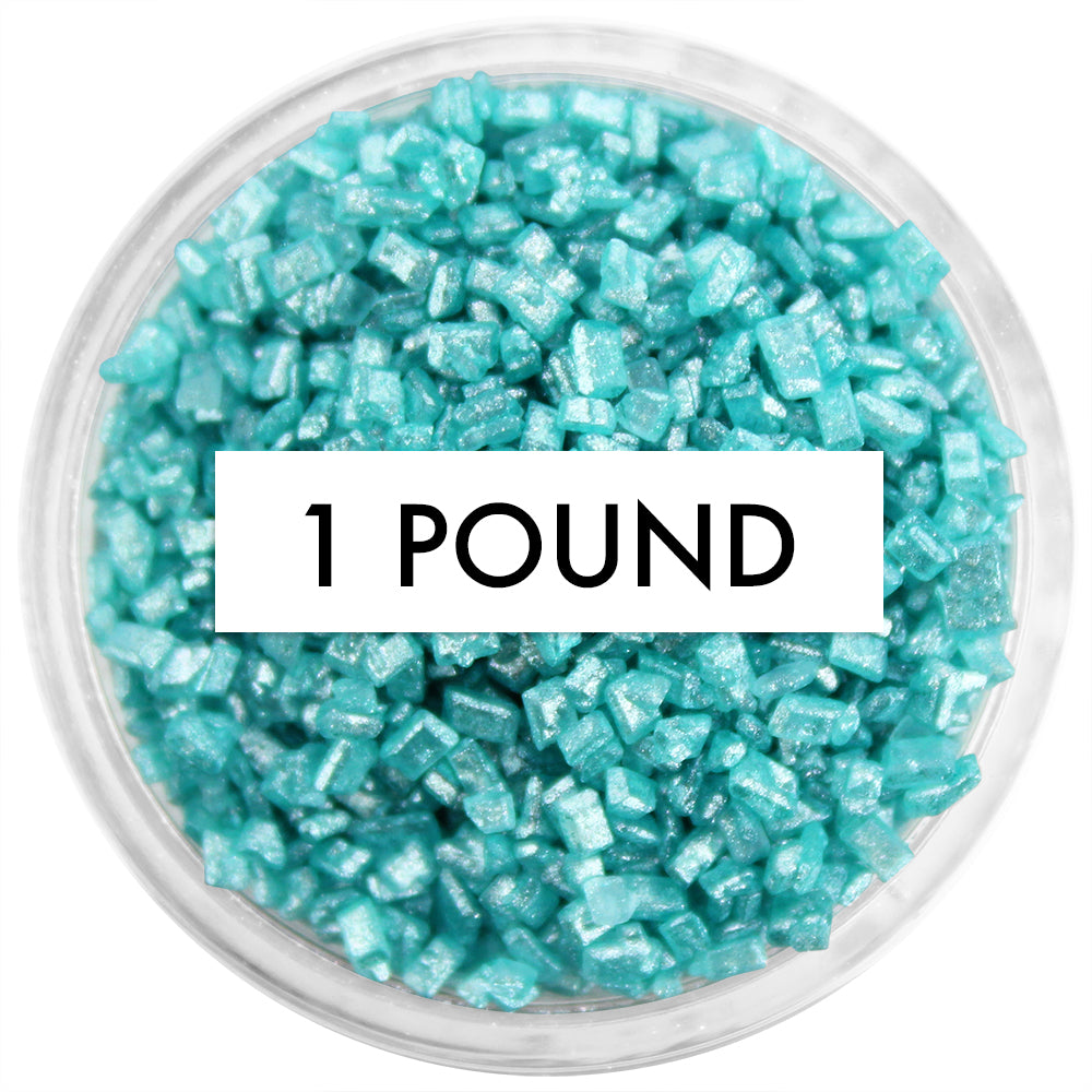 Pearly Turquoise Chunky Sugar 1 LB