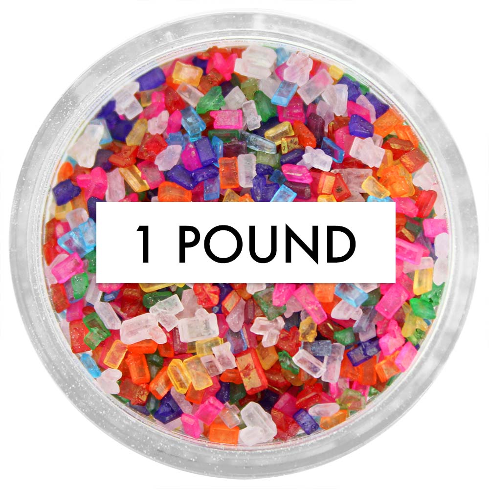 Rainbow Chunky Sugar 1 LB