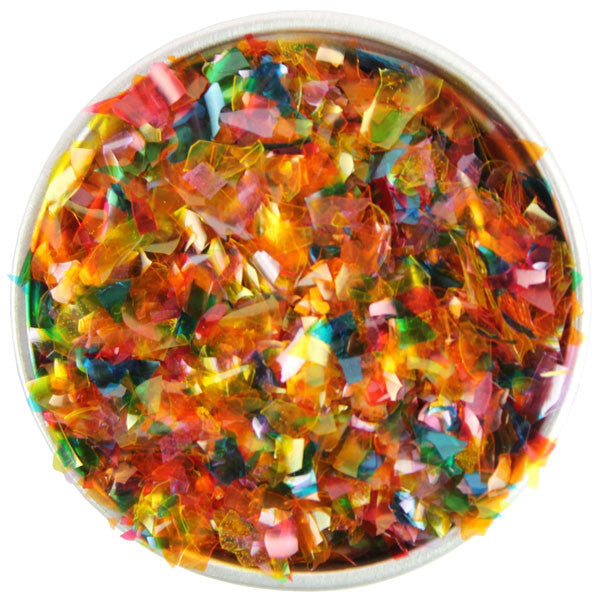 Rainbow Edible Glitter Flakes