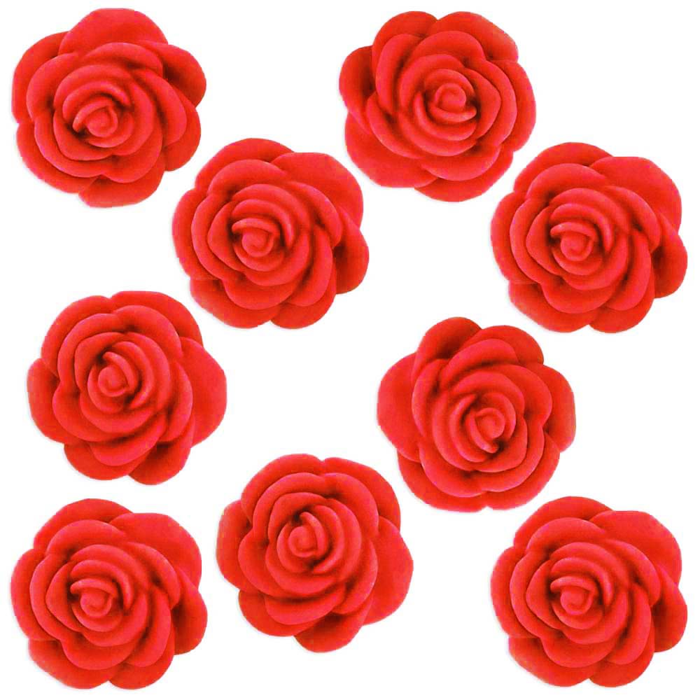 Red Fondant Tea Roses