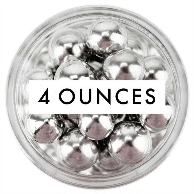 Silver Dragees 8MM - 4 OZ