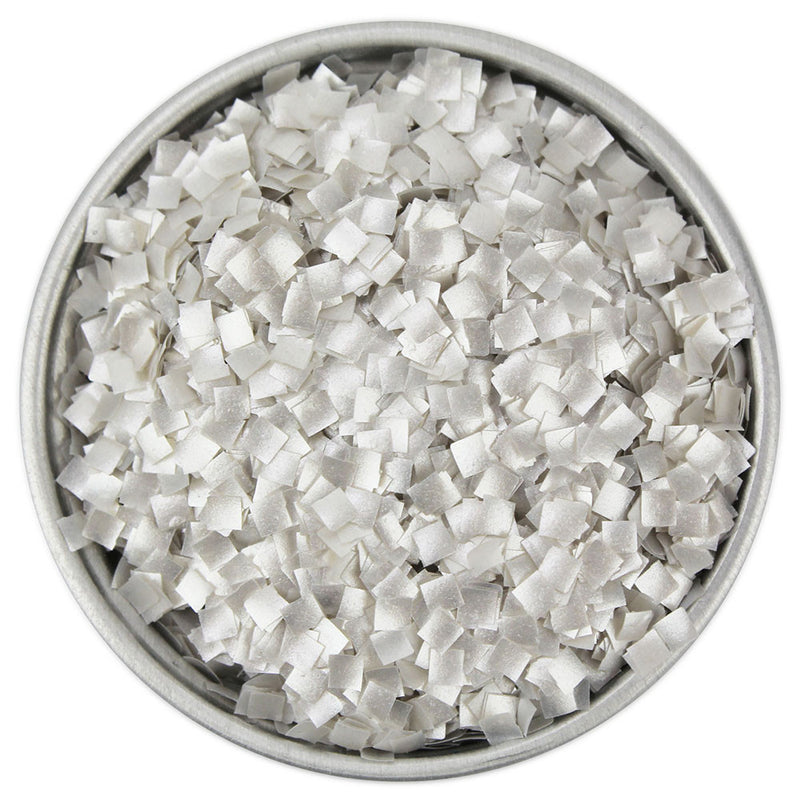 Silver Square Edible Glitter