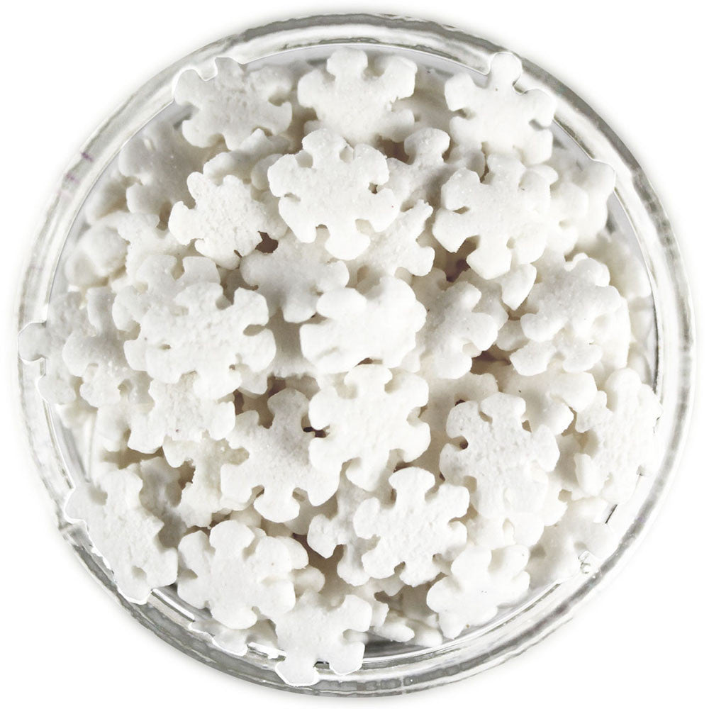 White Snowflake Sprinkles - 2.2 oz