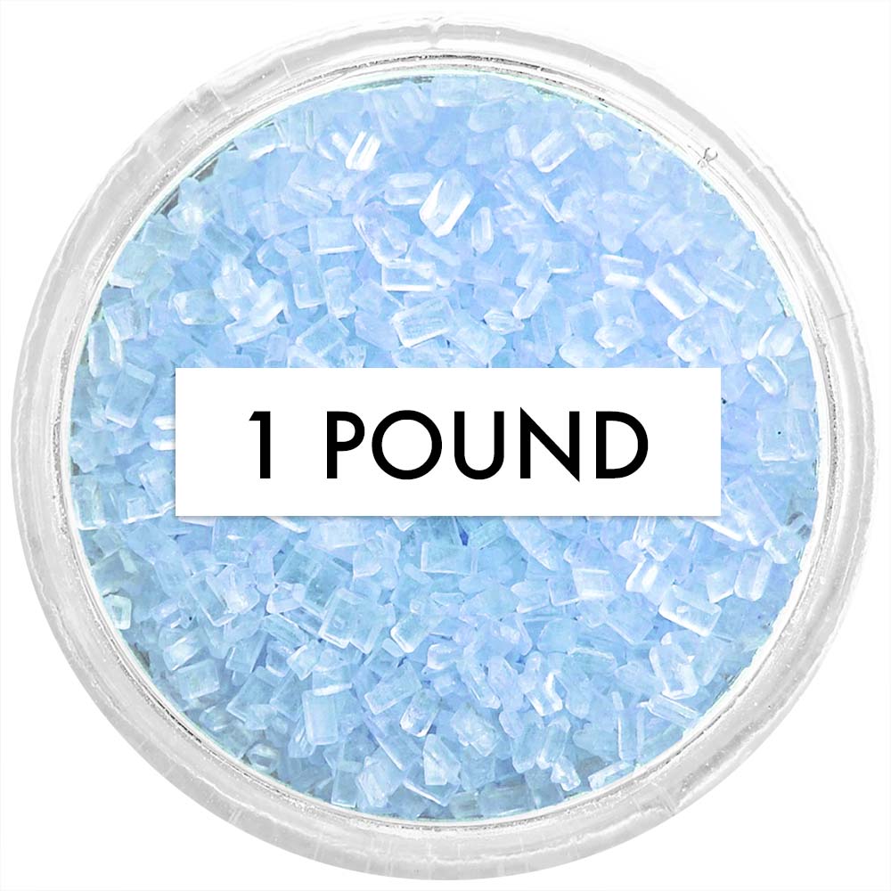 Soft Blue Chunky Sugar 1 LB