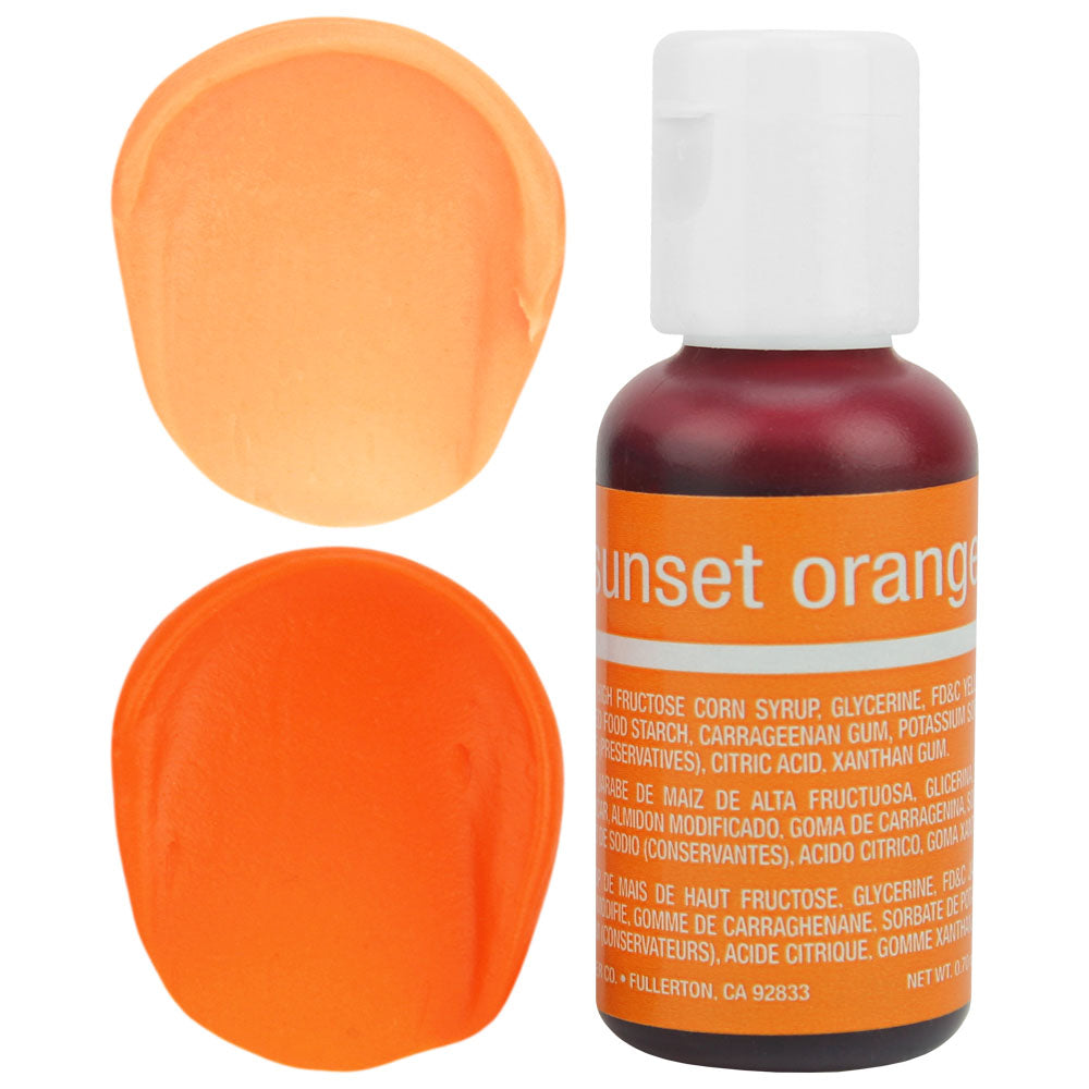 Sunset Orange Chefmaster Gel Food Coloring