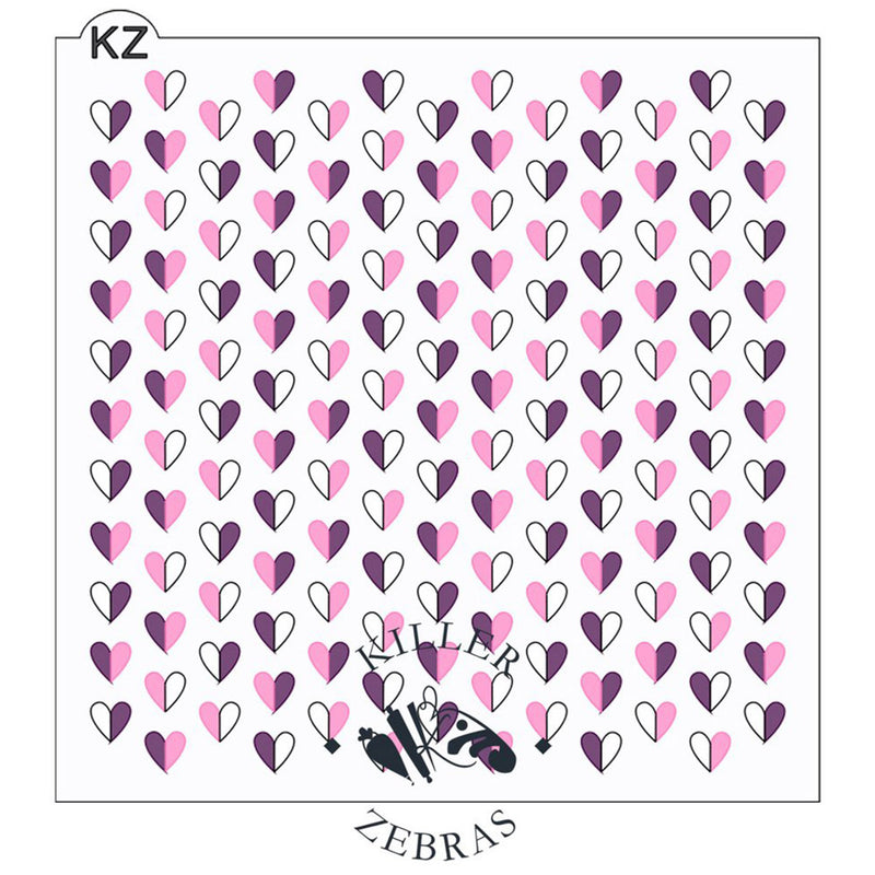Sweetheart Cake & Cookie Stencil - 3 Stencils