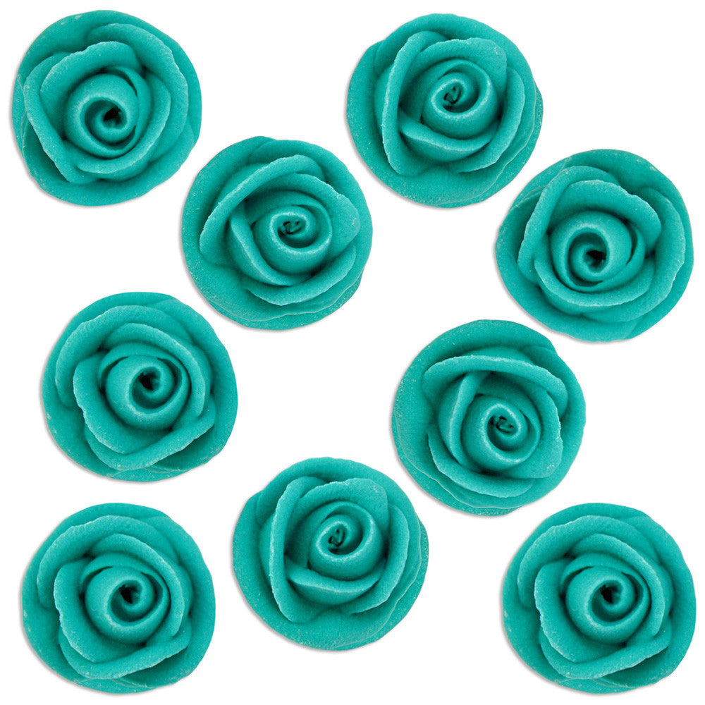 Teal Icing Roses