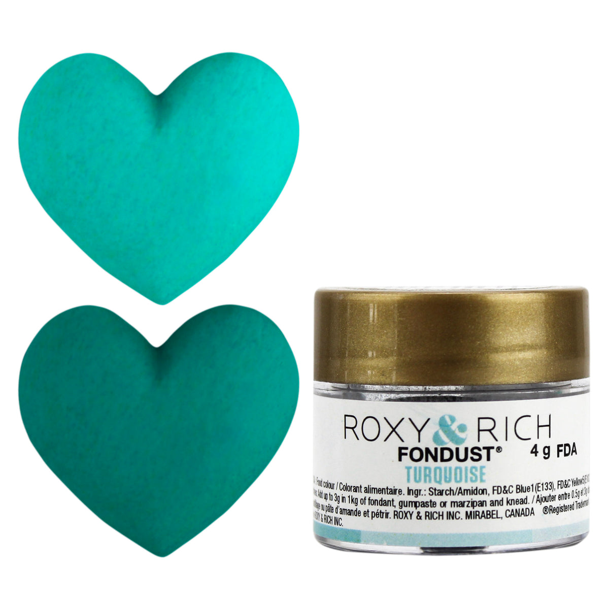 Turquoise Fondust Food Coloring Powder - Roxy & Rich
